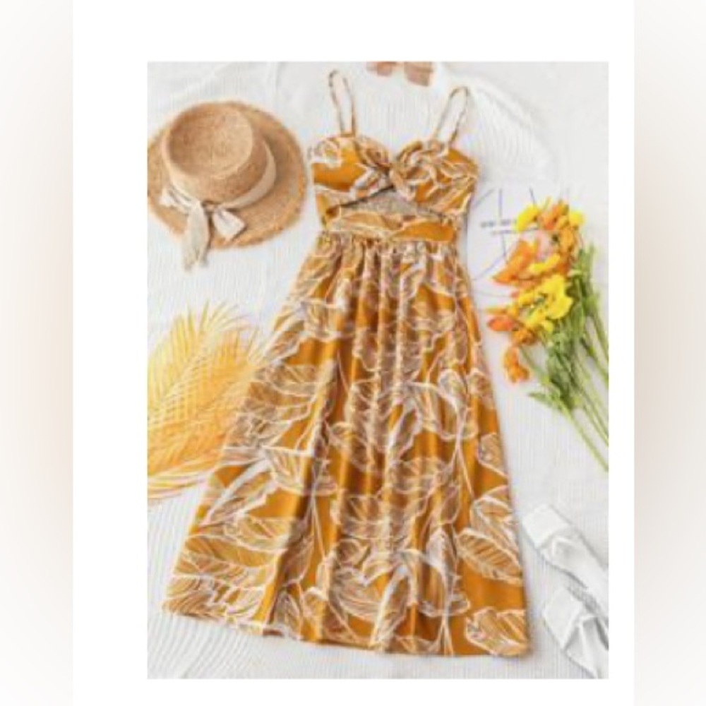 SHEIN Woman’s Tropical Midi Dress